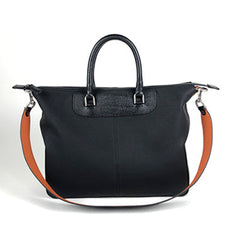 Classic Large Womens Black Leather Work Handbag Purse Leather Shoulder Purse Bag for Ladies