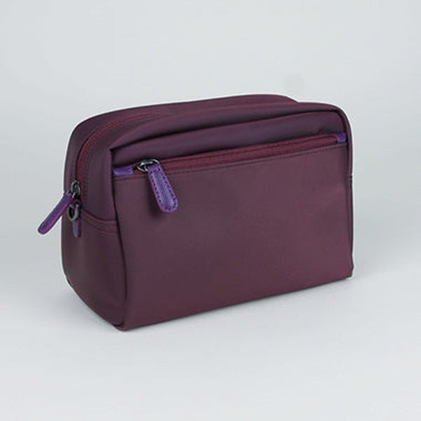 Cute Purple NYLON Womens Toiletry Shoulder Bag Travel Toiletry Organizer Clutch for Women