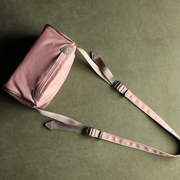 Small Womens Pink NYLON Shoulder Bag Purse Cute NYLON Crossbody Purse for Ladies