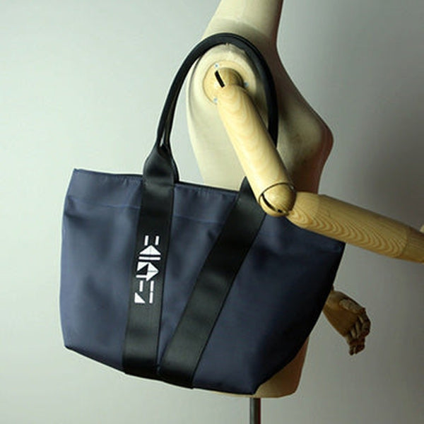 Dark Blue Womens Nylon Shopper Tote Womens Nylon Shoulder Tote Pink Nylon Handbag Purse for Ladies