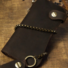 Leather Wallet With Chain for Men Wallet W Chain Mens Chain Wallets Men Wallet With Chain