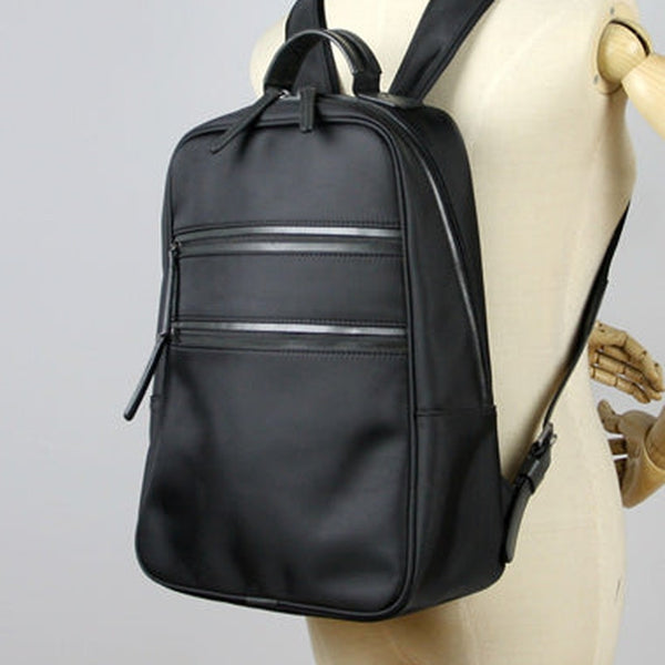 Womens Nylon Backpack Purse Black Best Satchel Backpack Nylon School Rucksack for Ladies