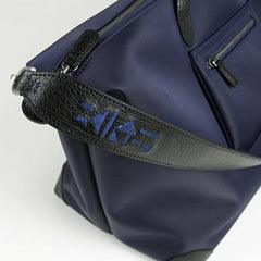 Navy Womens Nylon Shoulder Totes Blue Womens Nylon Shoulder Handbag Nylon Handbag Purse for Ladies
