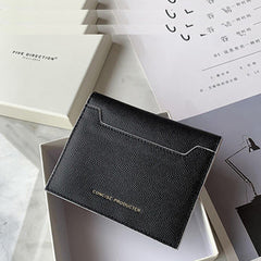 Cute Women Black Leather Card Holders Slim Card Wallet Card Holder Wallet For Women