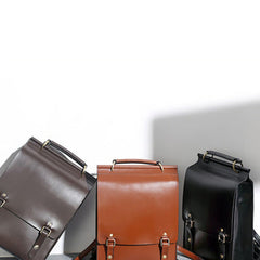 Best Coffee Leather Womens Satchel Backpacks Laptop Leather Black School Backpacks for Women
