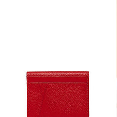 Cute Women Red Leather Card Holder Slim Card Wallet Red Card Holder Credit Card Holder For Women