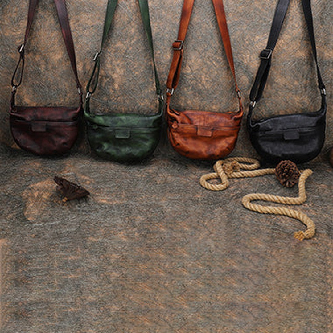 Leather Womens Saddle Shoulder Bags Saddle Vintage Crossbody Purses for Women