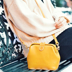 Handmade Womens Tan Leather Small doctor Purse shoulder doctor bags for women