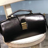 Vintage Womens Black Leather Doctor Handbag Purses Vintage Handmade Doctor Crossbody Purse for Women