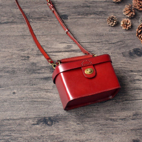 Handmade Box Purses Handbags Leather Box Bag Box Crossbody Bag Womens Box Handbags