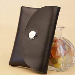 Cute Women Black Leather Mini Coin Wallet Change Wallet For Women