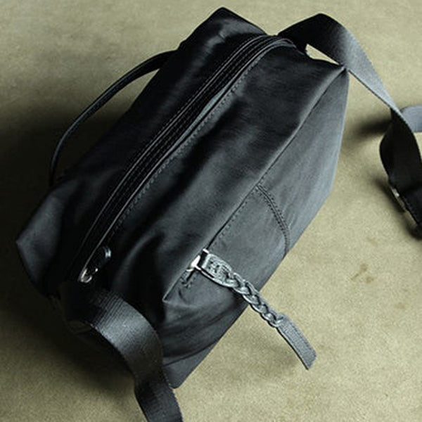 Small Womens Black NYLON Shoulder Bag Purse Cute NYLON Crossbody Purse for Ladies