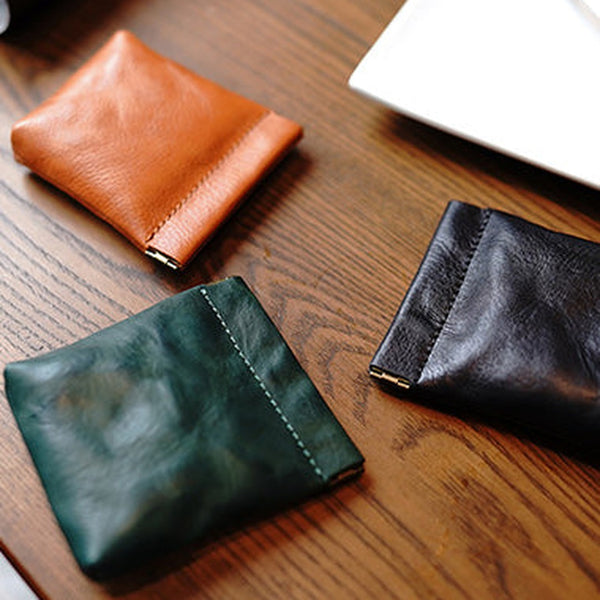 Cute Women Leather Change Wallet Slim Coin Wallets Headphone Case Cord Organizer For Women