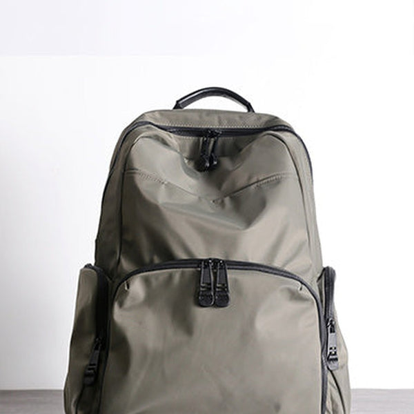 Womens Nylon Laptop Backpack Best Travel Backpack Purse Nylon Gray School Rucksack for Ladies