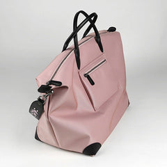 Pink Womens Nylon Shoulder Totes Pink Womens Nylon Shoulder Handbag Nylon Handbag Purse for Ladies
