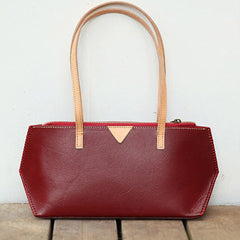 Handmade Vintage Womens Red Leather Handbags Unique Leather Womens Shoulder Purse