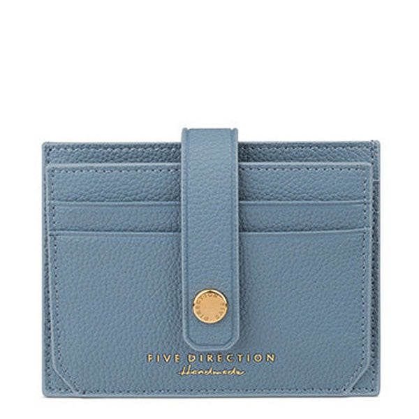 Cute Women Blue Vegan Leather Small Card Holder Card Wallet Slim Card Holder Credit Card Holder For Women