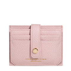 Cute Women Pink Vegan Leather Small Card Holder Card Wallet Slim Card Holder Credit Card Holder For Women