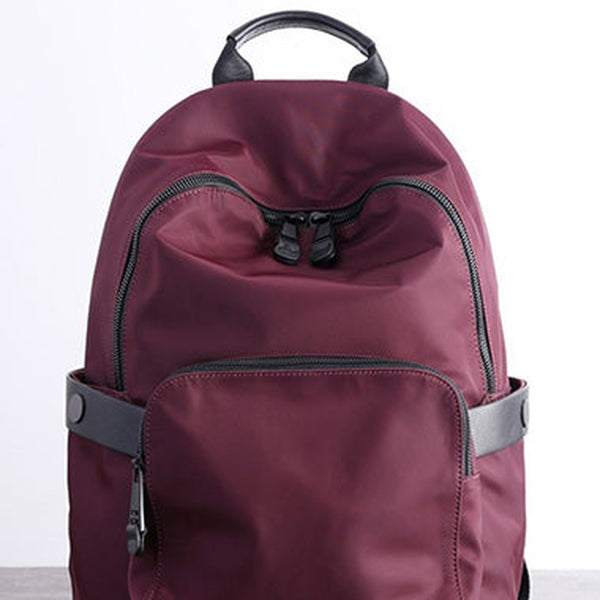 Womens Nylon Backpack Best Satchel Backpack Purse Nylon Red School Rucksack for Ladies