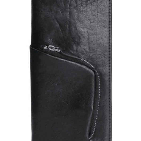 Black Zip Wallet Card Holder Mens Zip Around Wallet Leather Zip Wallet Mens Wallet with a zip