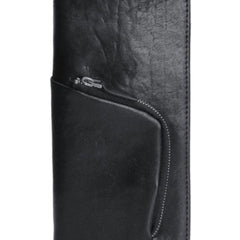 Black Zip Wallet Card Holder Mens Zip Around Wallet Leather Zip Wallet Mens Wallet with a zip