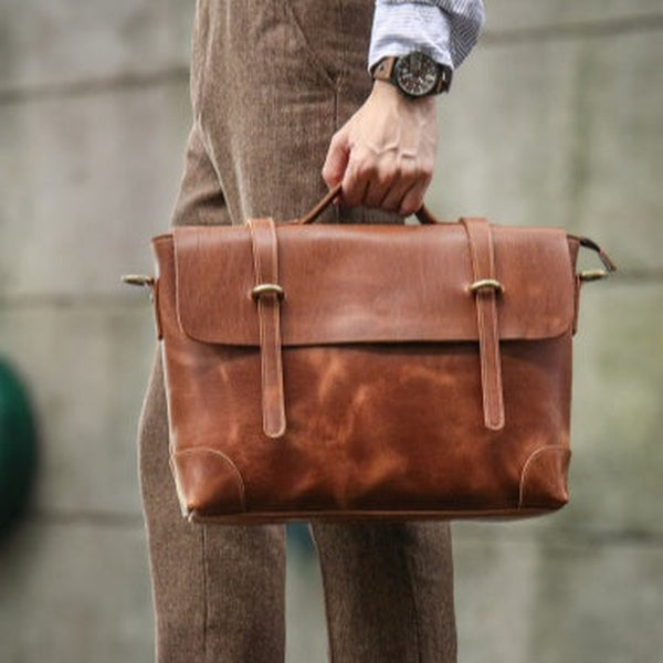 Leather Briefcases Men Mens Leather Briefcases Shouler Laotop Bag Leather Briefcase Workbag for Men