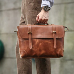 Leather Briefcases Men Mens Leather Briefcases Shouler Laotop Bag Leather Briefcase Workbag for Men