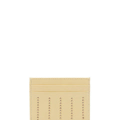 Cute Women Yellow Sheepskin Card Holder Slim Card Wallet Card Holder with Rivets Credit Card Holder For Women