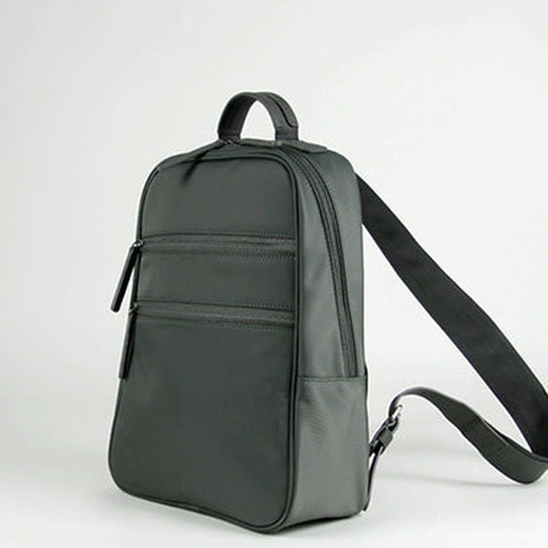 Womens Nylon Backpack Purse Gray Best Satchel Backpack Nylon School Rucksack for Ladies