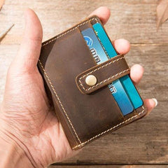 Leather Card Wallet Mens Small Card Wallet Card wallets for Men Credit Card Wallet for Men