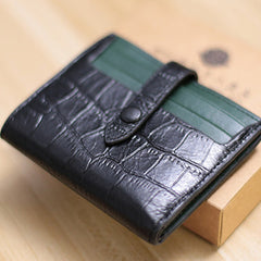 Black&Green Cute Women Leather Slim Wallet Card Wallet Mini Billfold Wallets Slim Brown Card Holder Wallets For Women