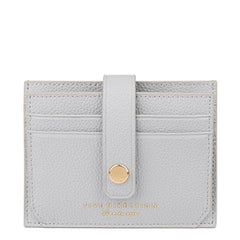 Cute Women Gray Vegan Leather Small Card Holder Card Wallet Slim Card Holder Credit Card Holder For Women