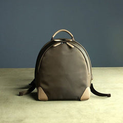 Womens Nylon Small Backpack Purse Coffee Best Mini Backpack Purse Nylon Rucksack for Ladies