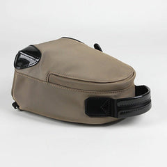 Womens Nylon Small Backpack Purse Khaki Convertible Crossbody Bag Nylon Backpack Shoulder Bag for Ladies