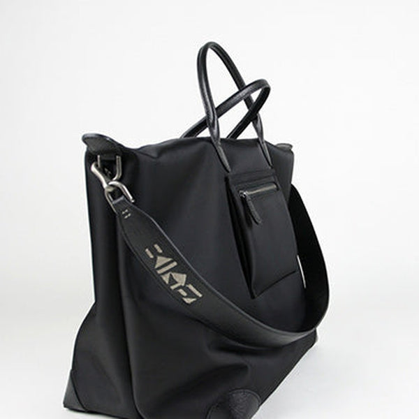 Black Womens Nylon Shoulder Totes Black Womens Nylon Shoulder Handbag Nylon Handbag Purse for Ladies