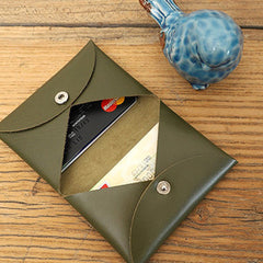 Cute Green Leather Card Holders Women Coin Wallet Multi Card Wallet For Women