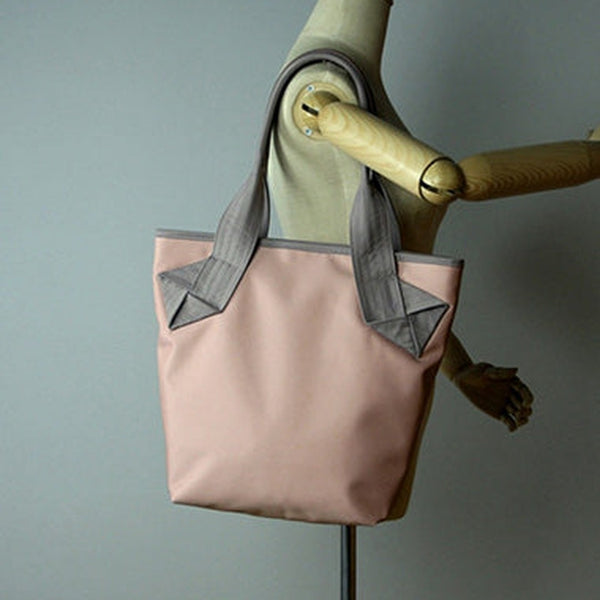 Womens Pink Nylon Shoulder Tote Bags Best Pink Nylon Tote Handbag Shopper Bags Purse for Ladies