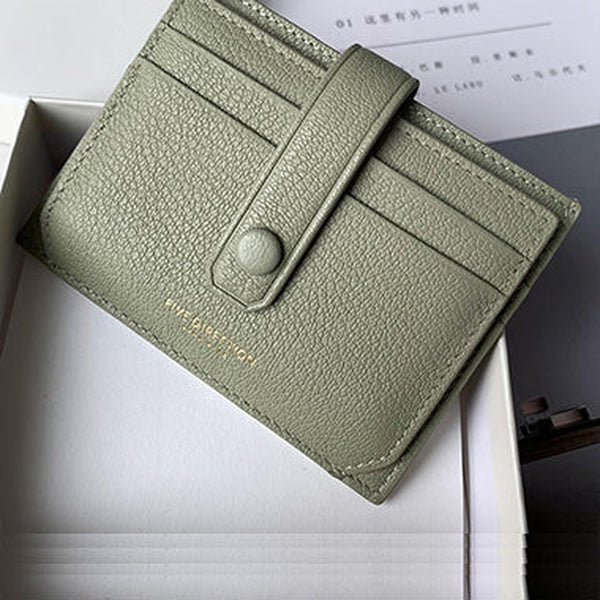 Cute Women Mocha Sheepskin Card Holder Slim Card Wallet Mocha Card Holder Credit Card Holder For Women