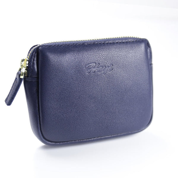 Cute Women Brown Leather Mini Zip Billfold Wallet Coin Wallet Small Zip Change Wallets For Women