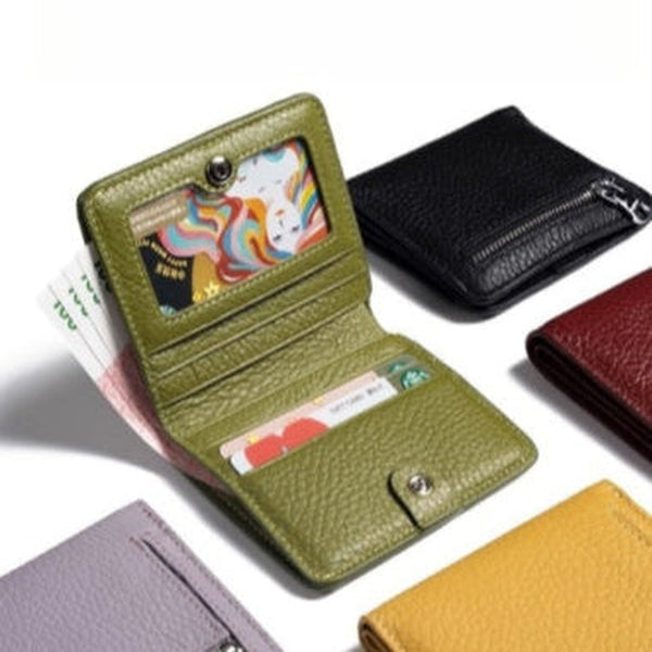 Women's Billfold Leather Billfolds for Women Women's Short Wallet Women's Small Wallet