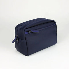 Cute Navy NYLON Womens Toiletry Shoulder Bag Travel Toiletry Organizer Clutch for Women