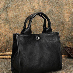 Best Black Gray Leather Womens Small Handbag Vintage Sqaure Crossbody Purse for Ladies
