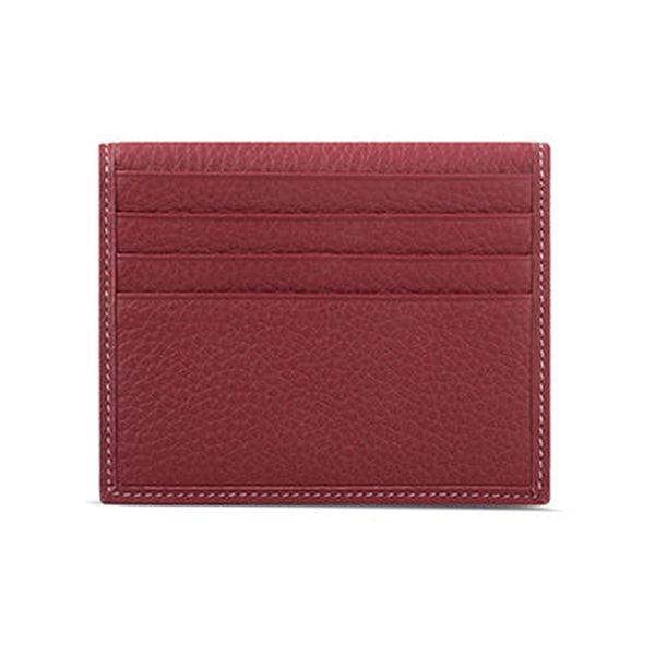 Minimalist Women Red Leather Slim Card Holders Small Card Wallet Cute Card Holder Credit Card Holder For Women