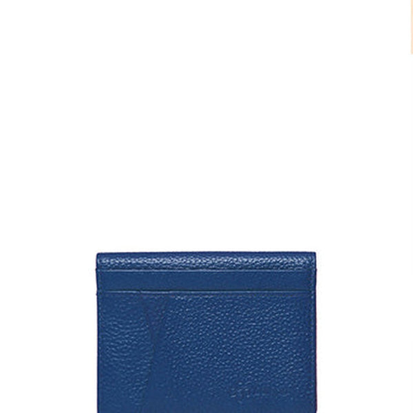 Cute Women Blue Leather Card Holder Slim Card Wallet Blue Card Holder Credit Card Holder For Women