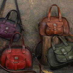 Best Leather Womens Vintage Handbag Handmade Crossbody Purse for Ladies