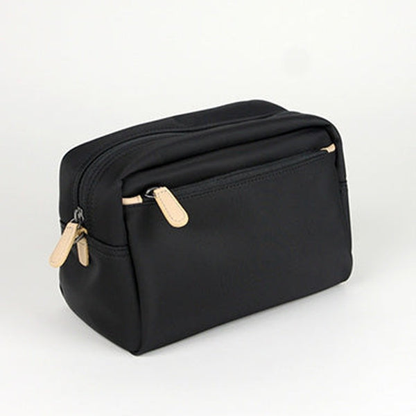 Cute Black NYLON Womens Toiletry Shoulder Bag Travel Toiletry Organizer Clutch for Women