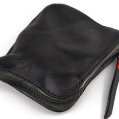 Black Leather Wallet Mens Zip Around Small Leather Zip Wallet Mens Wallets That Zip