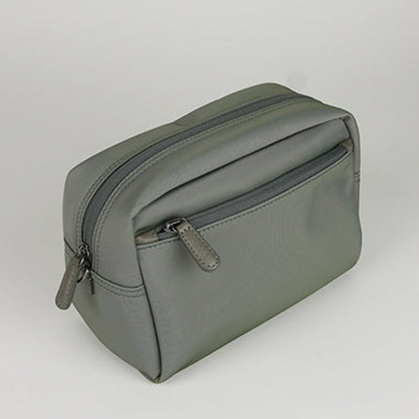 Cute Light Green NYLON Womens Toiletry Shoulder Bag Travel Toiletry Organizer Clutch for Women