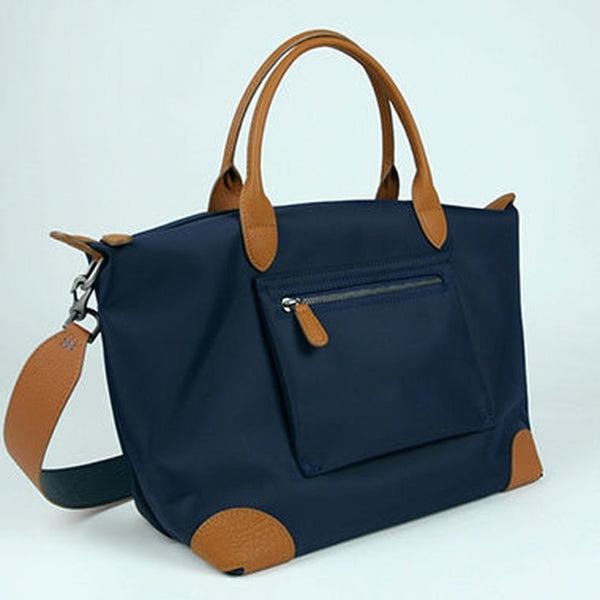 Navy Blue Womens Nylon Shoulder Tote Blue Womens Nylon Shoulder Tote Nylon Handbag Shoulder Purse for Ladies