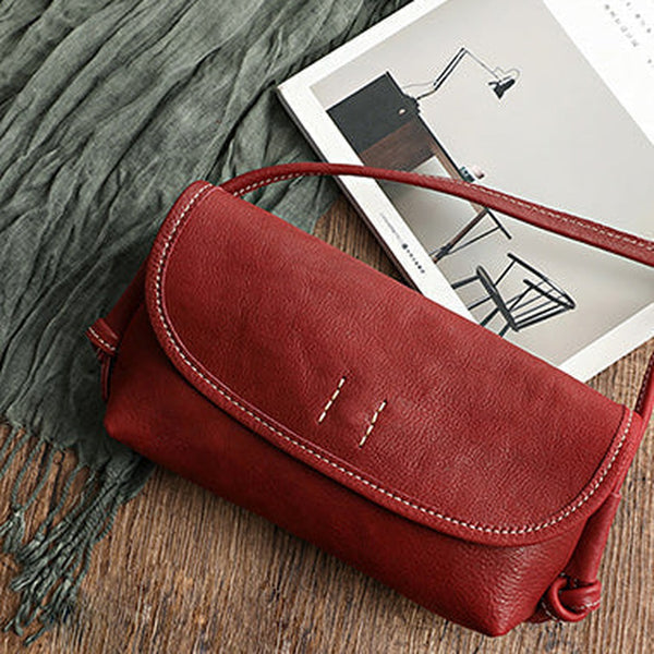 Cute Red Leather Small Crossbody bag for Women Leather Small Shoulder Bag for Women